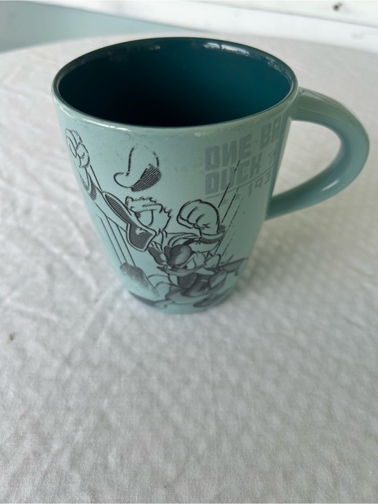 Disney Other - Disney Donald Duck Coffee Mug Cup “ONE BAD DUCK” Est.1934 Blue Ceramic